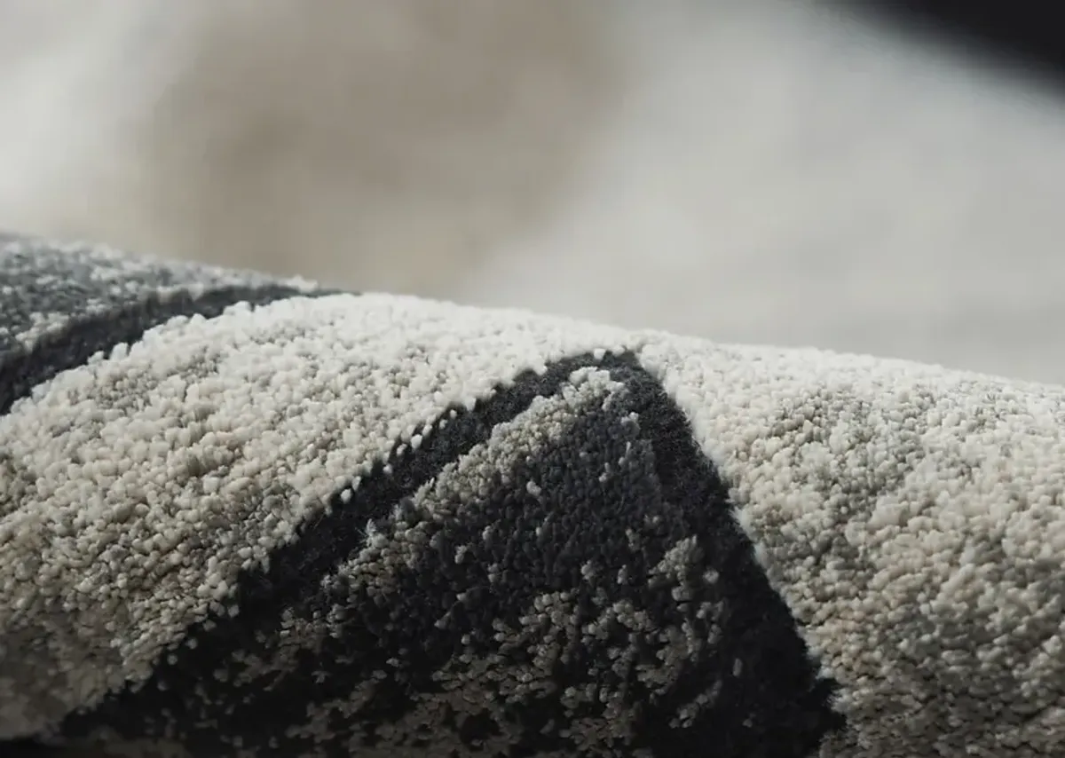 Jenzen Black 5'1 x 7'7 Rug