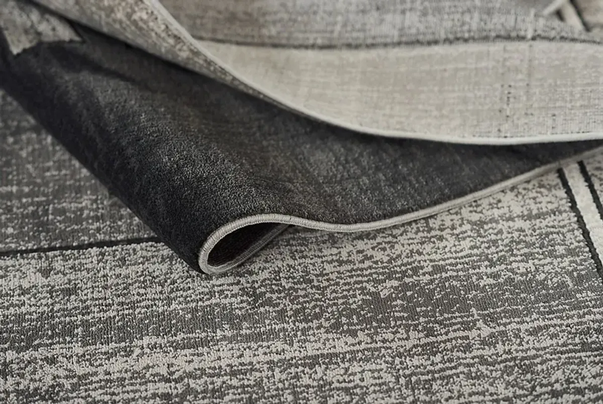 Jenzen Black 5'1 x 7'7 Rug
