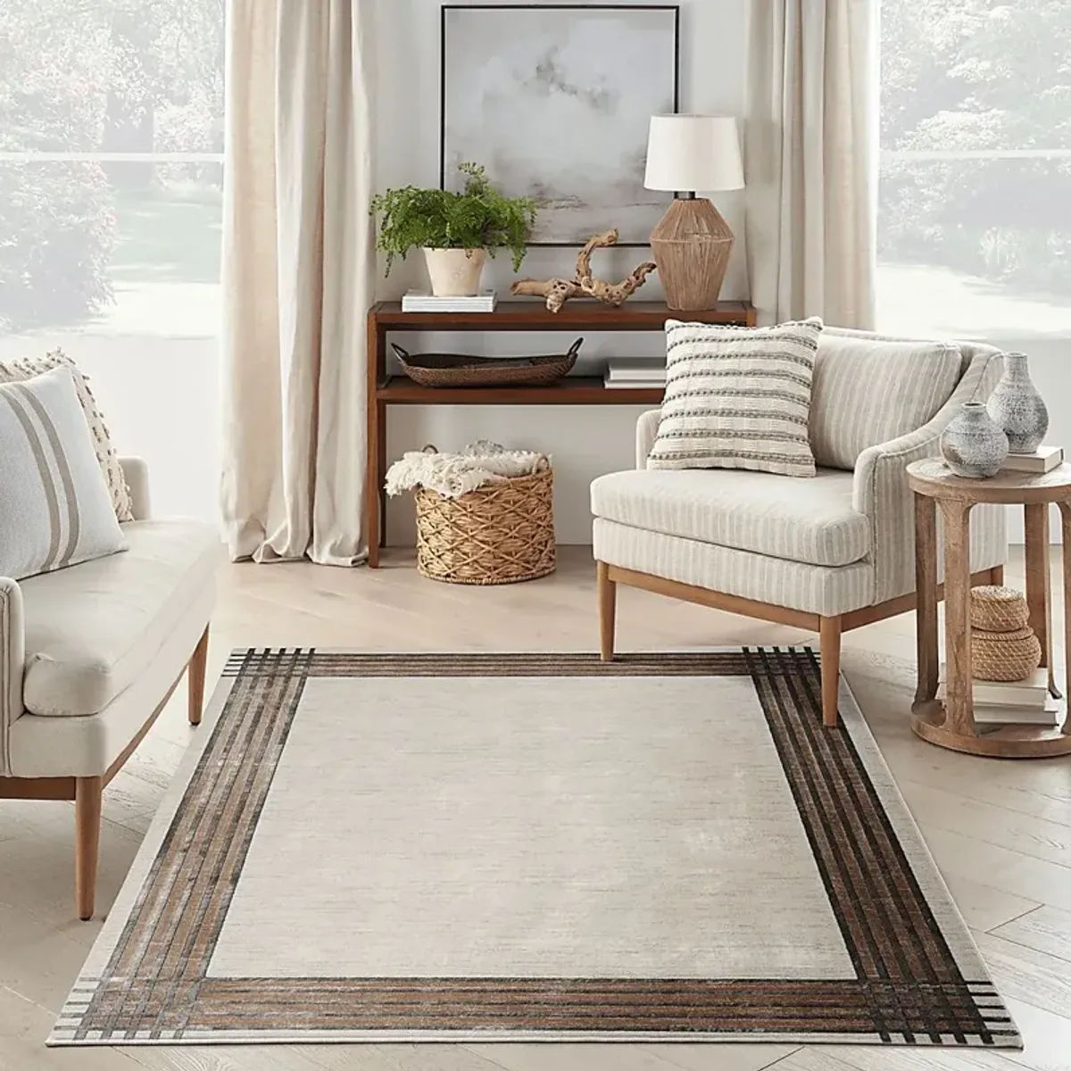 Susson Ivory/Silver 5'3 x 7'3 Rug