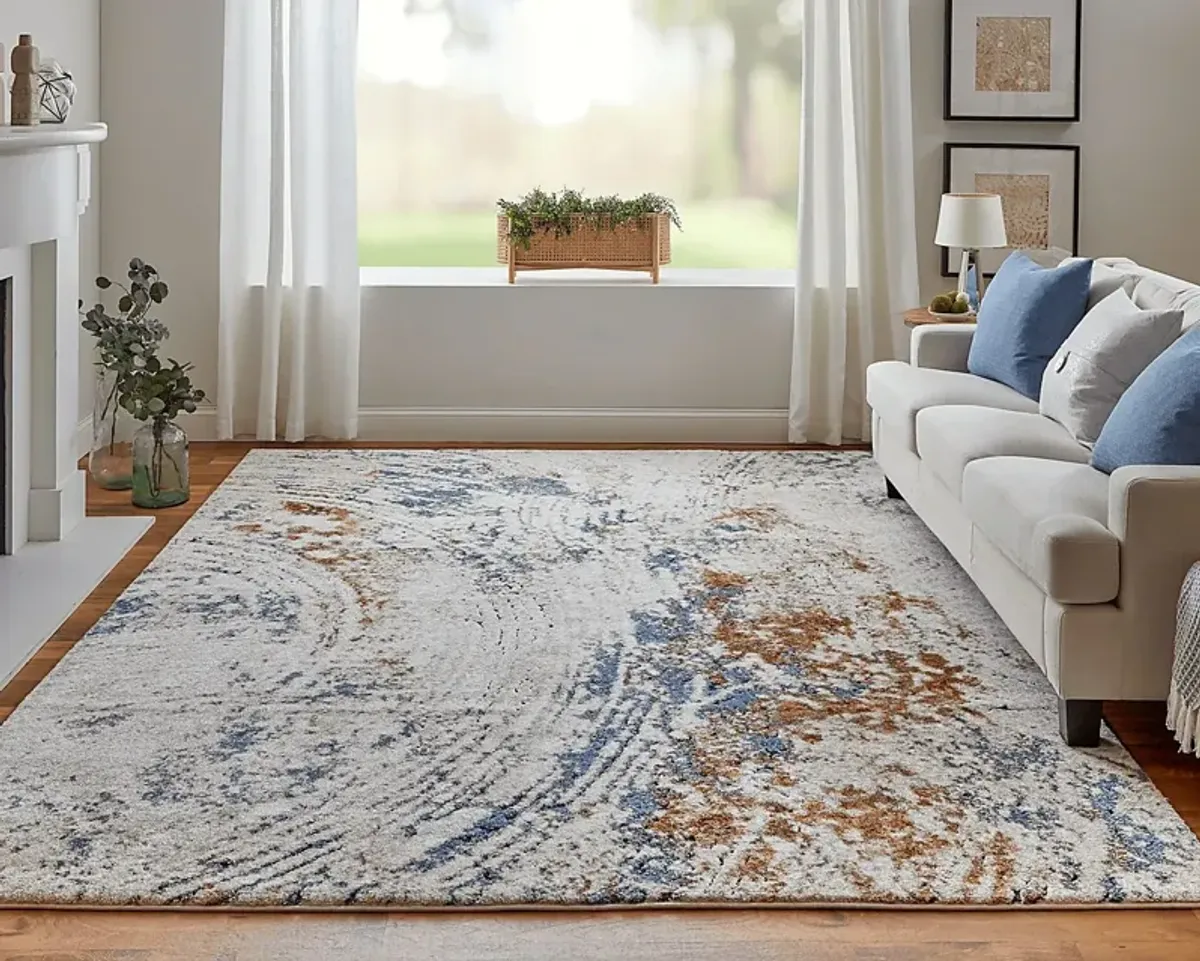 Adrenia Ivory 5'3 x 8' Rug