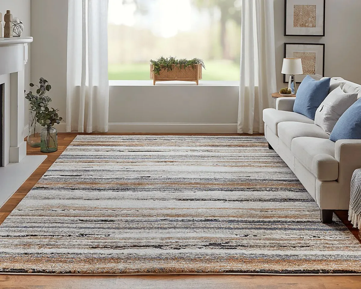 Laolenia Orange 5'3 x 8' Rug