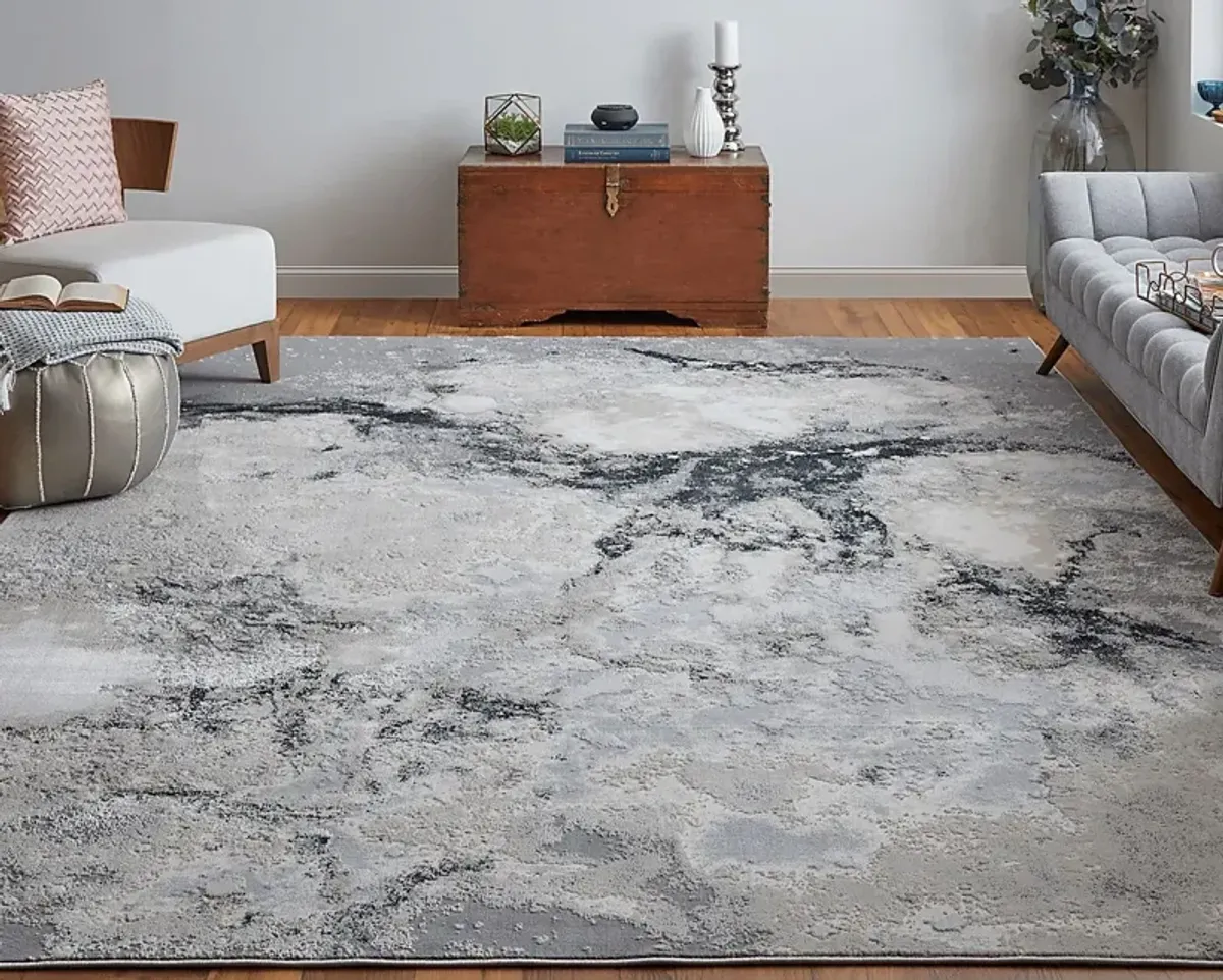 Vaves Gray 5' x 8' Rug