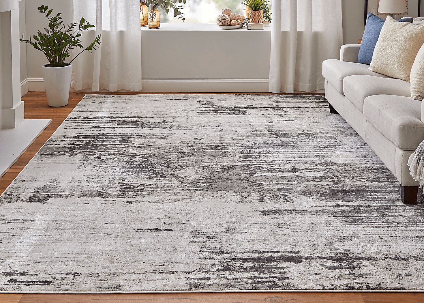 Briarpond Gray 5' x 8' Rug