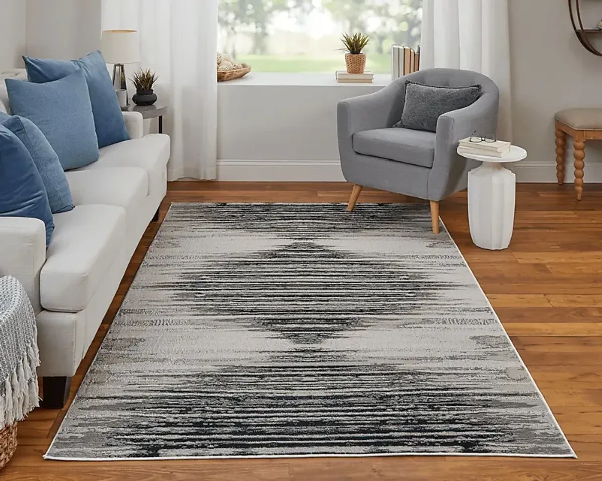 Aera Black 5' x 8' Rug