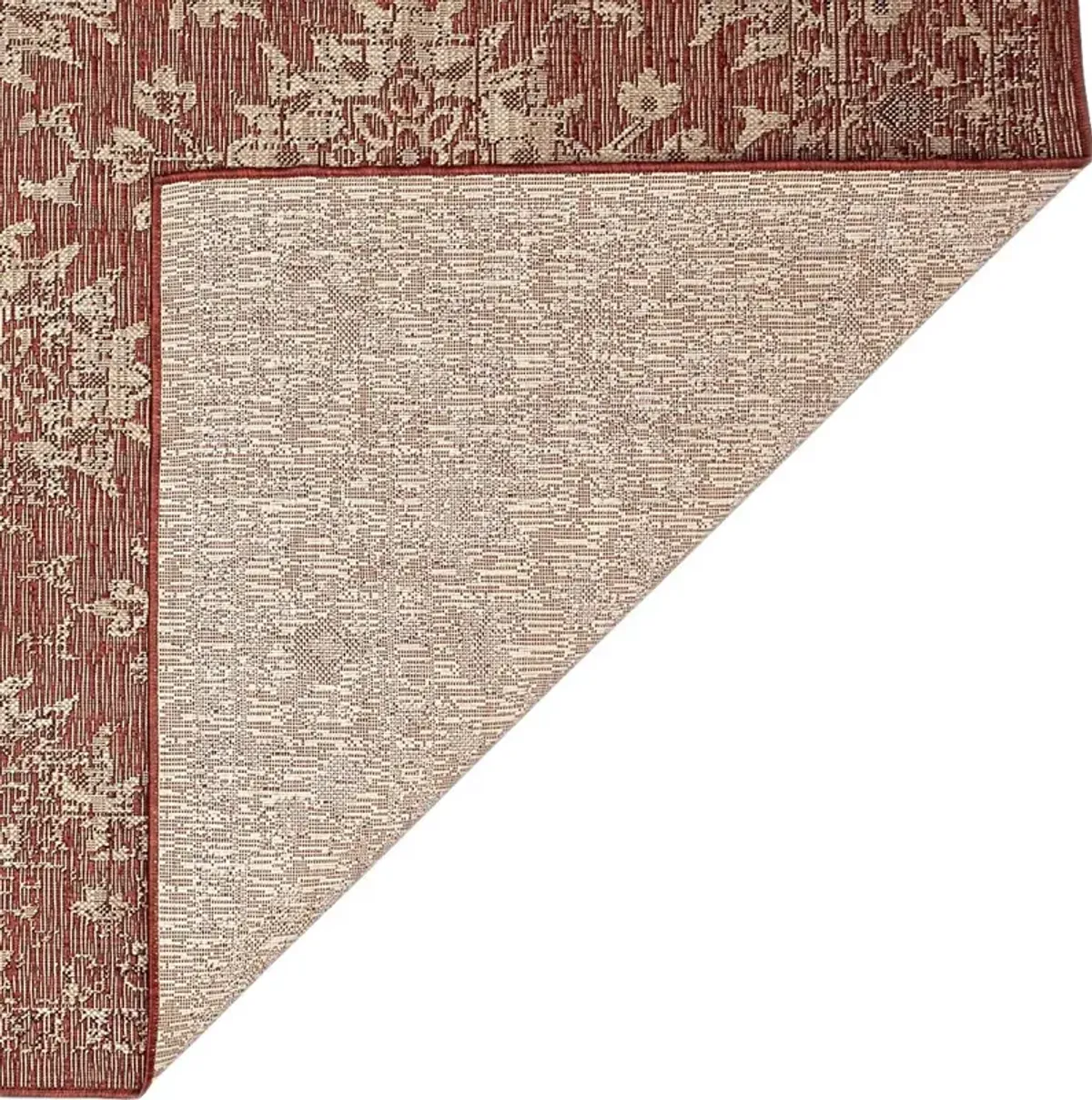 Musvista Red 4'10 x 7'6 Indoor/Outdoor Rug