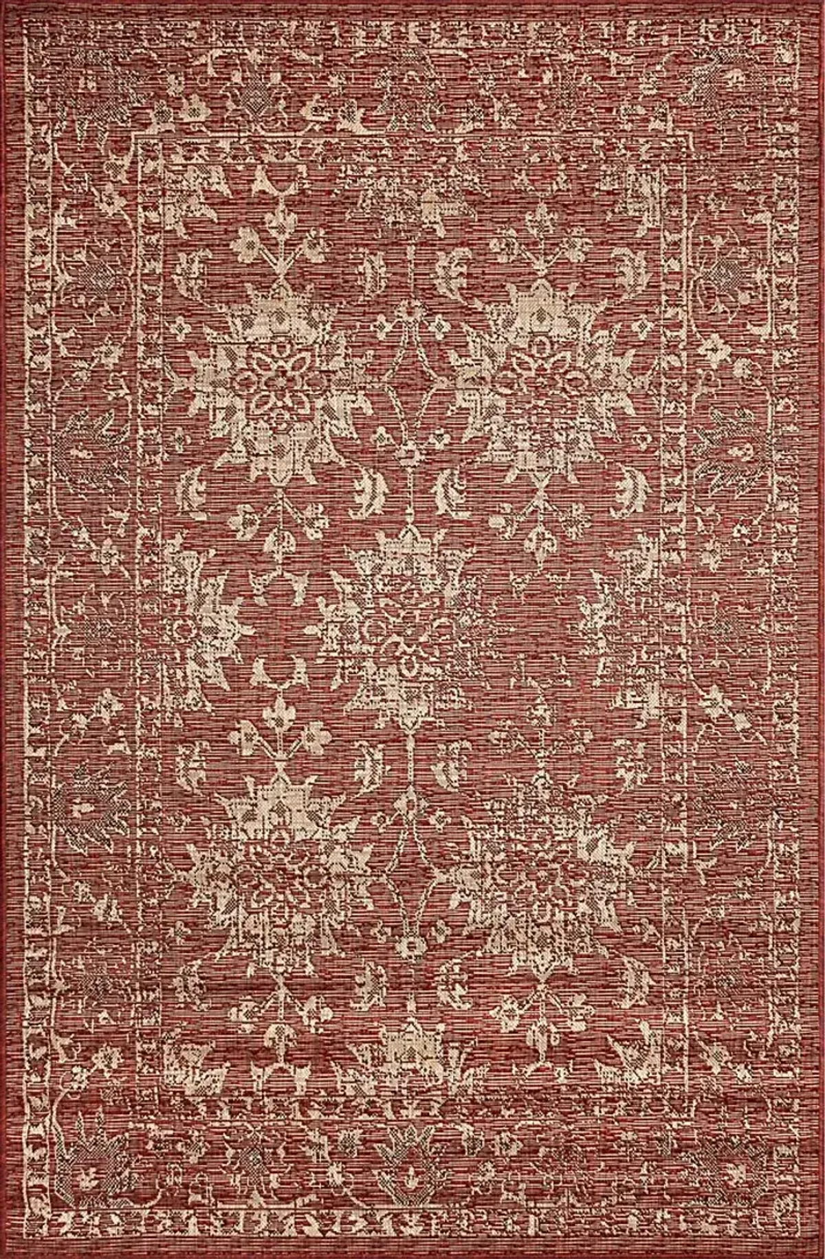 Musvista Red 4'10 x 7'6 Indoor/Outdoor Rug