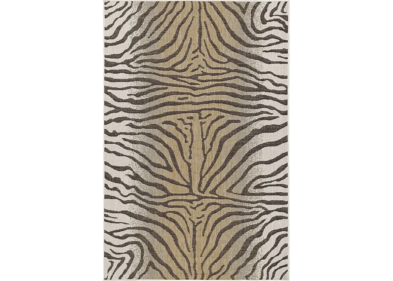 Naibury Beige 4'10 x 7'6 Indoor/Outdoor Rug