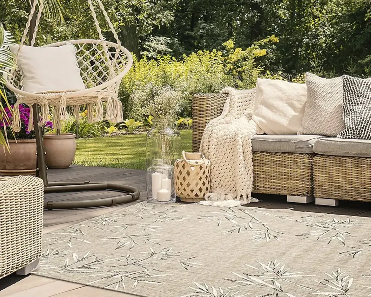 Montdover Tan 4'10 x 7'6 Indoor/Outdoor Rug