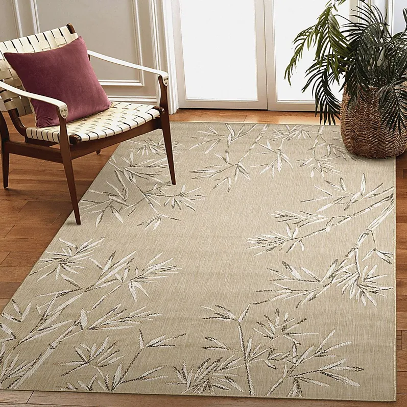 Montdover Tan 4'10 x 7'6 Indoor/Outdoor Rug