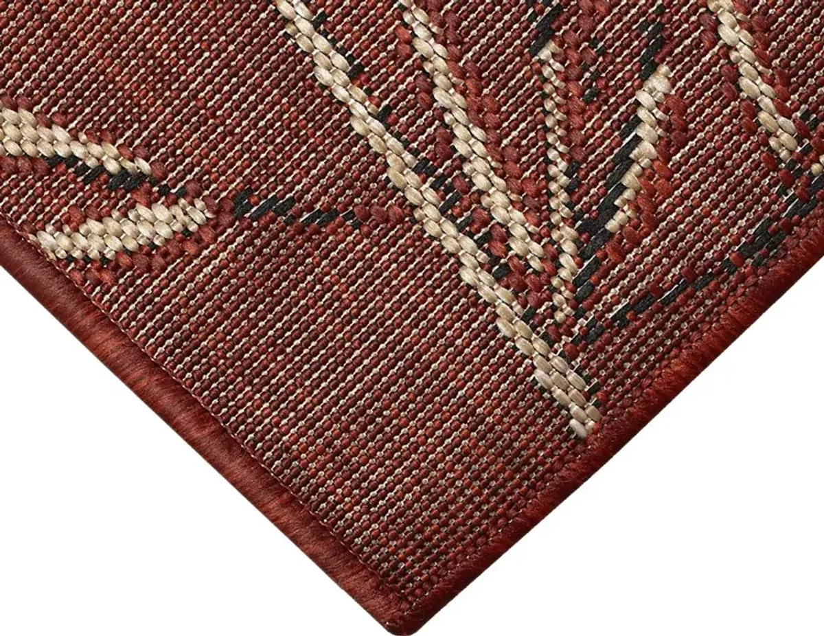 Montdover Red 4'10 x 7'6 Indoor/Outdoor Rug