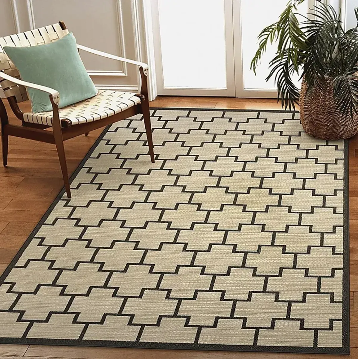 Golton Natural 5'3 x 7'3 Indoor/Outdoor Rug