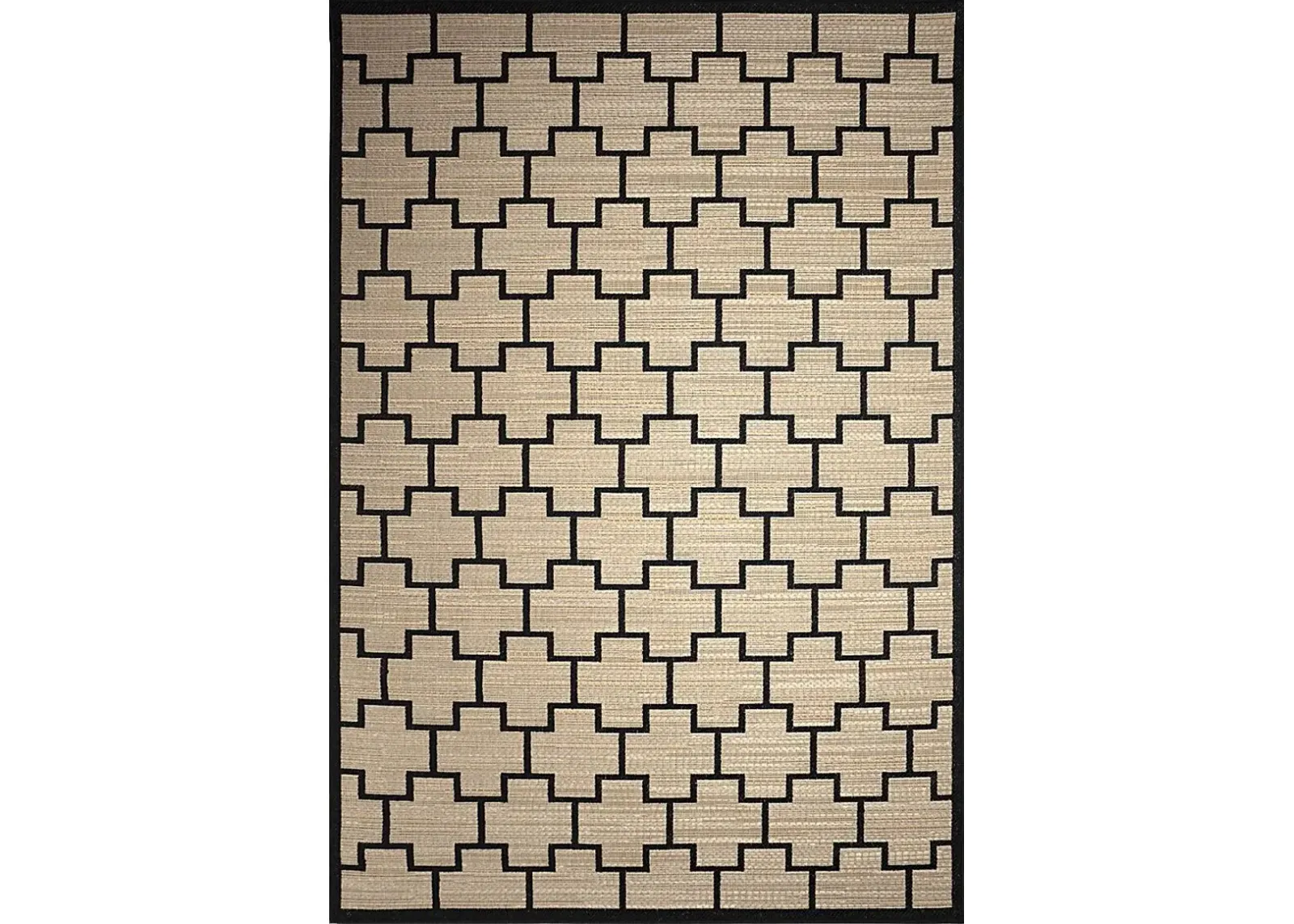 Golton Natural 5'3 x 7'3 Indoor/Outdoor Rug