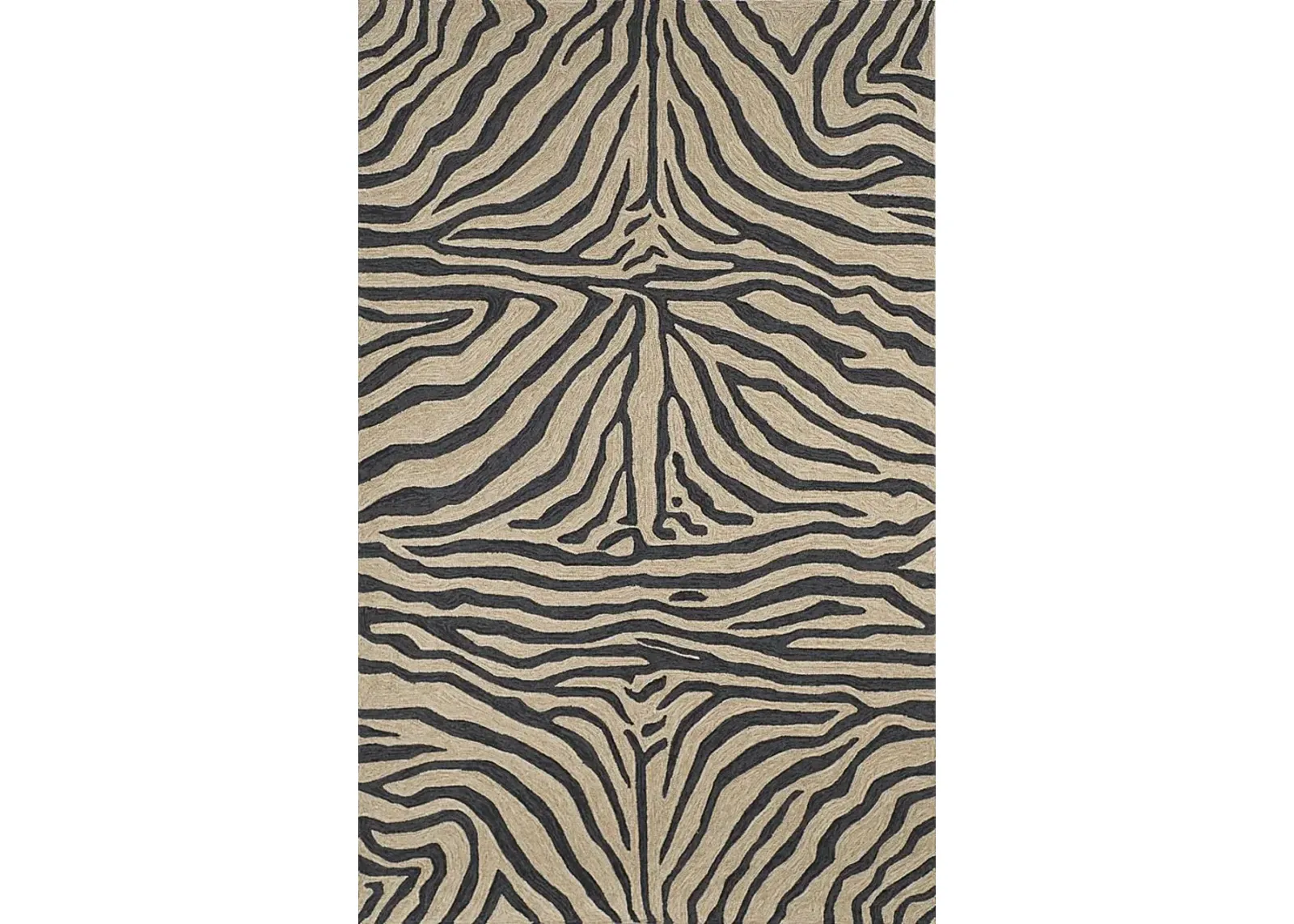 Weto Black 5' x 7'6 Indoor/Outdoor Rug