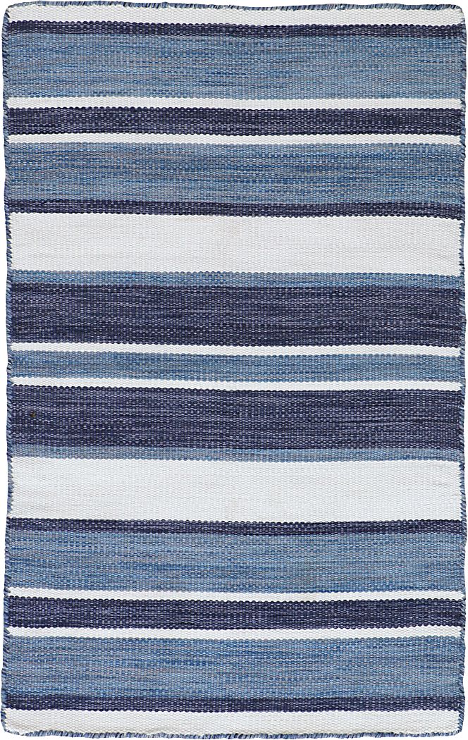 Herzana Navy 5' x 7'6 Indoor/Outdoor Rug