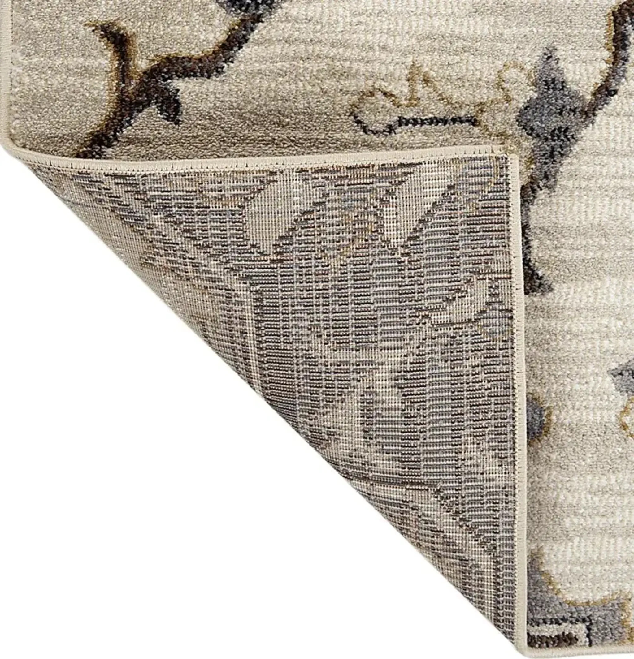 Vinrue Ivoryblue 53 X 76 Rug Rooms To Go | Furniture.com