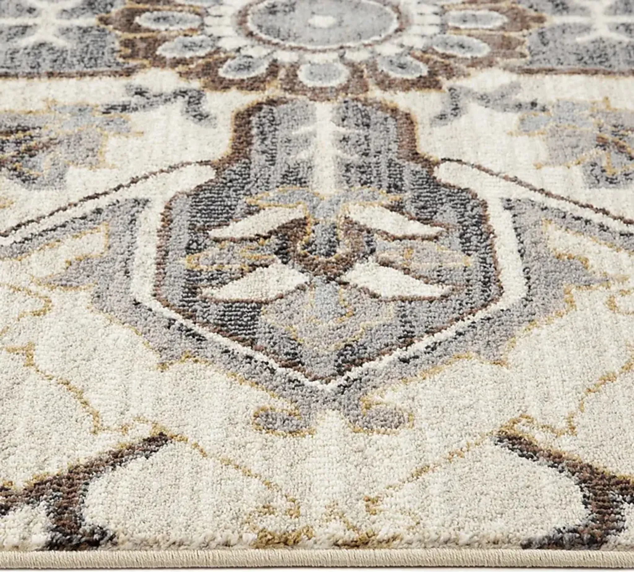 Vinrue Ivoryblue 53 X 76 Rug Rooms To Go | Furniture.com