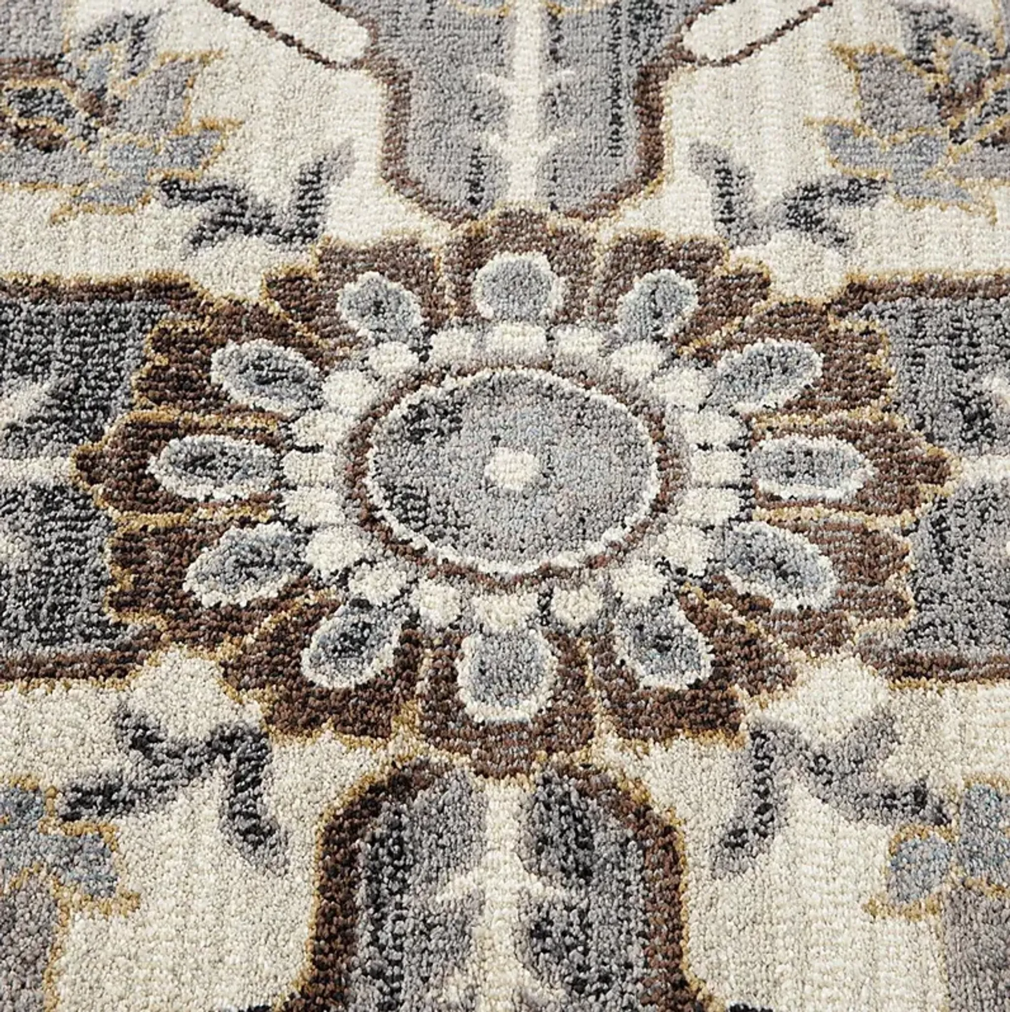 Vinrue Ivoryblue 53 X 76 Rug Rooms To Go | Furniture.com