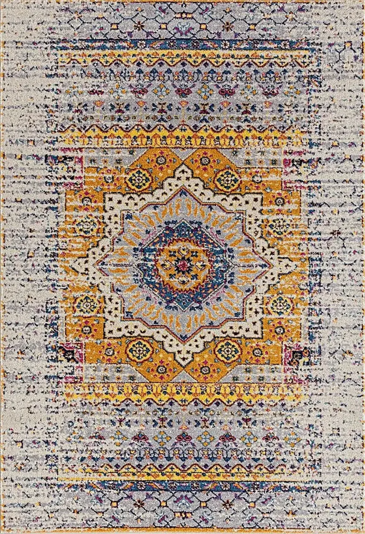 Sarcel Orange/Ivory 5'3 x 7'6 Rug