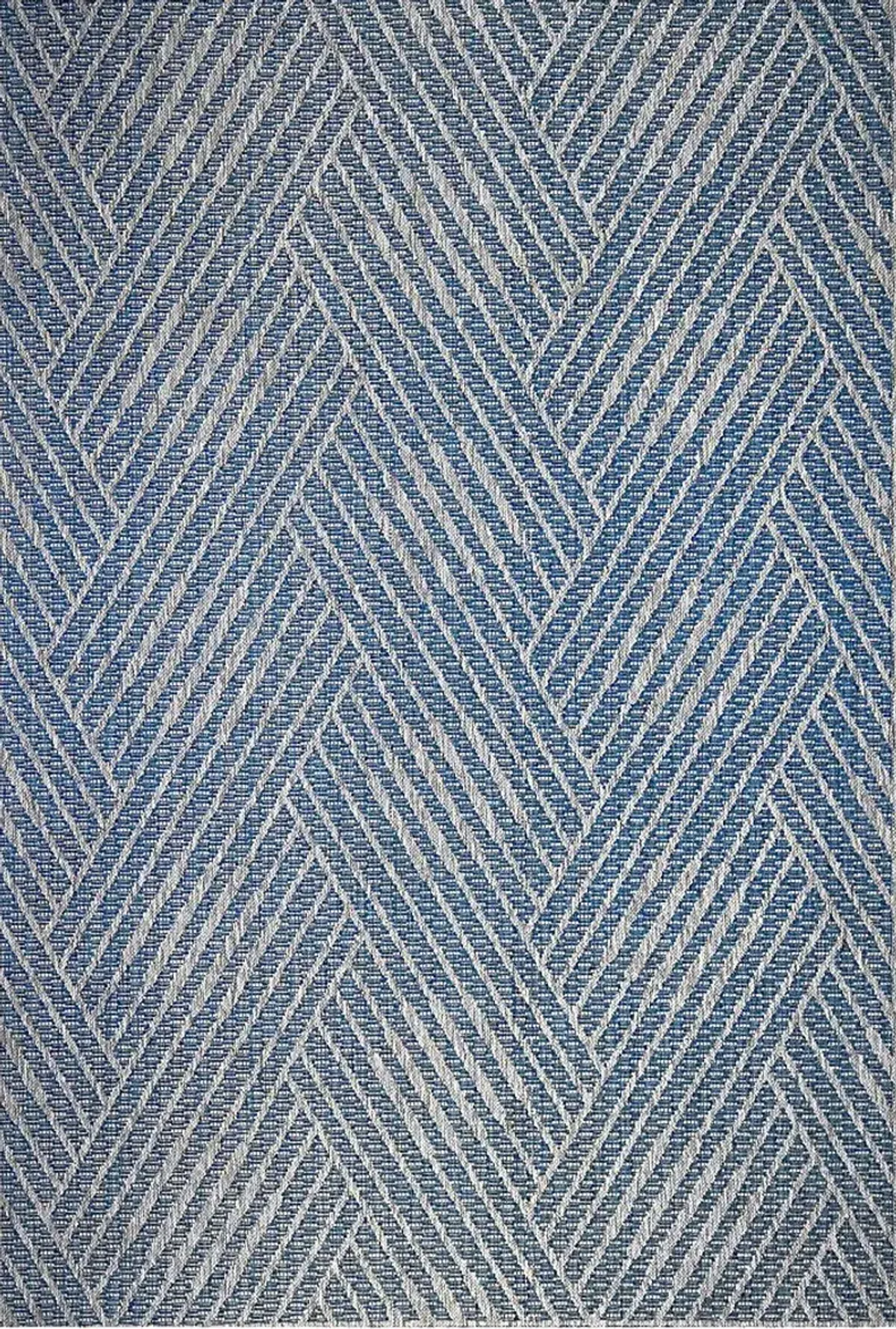 Gamuz Blue 5'3 x 8' Indoor/Outdoor Rug