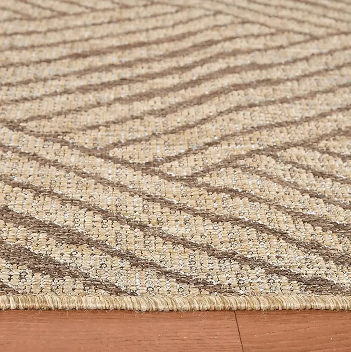 Gamuz Beige 5'3 x 8' Indoor/Outdoor Rug