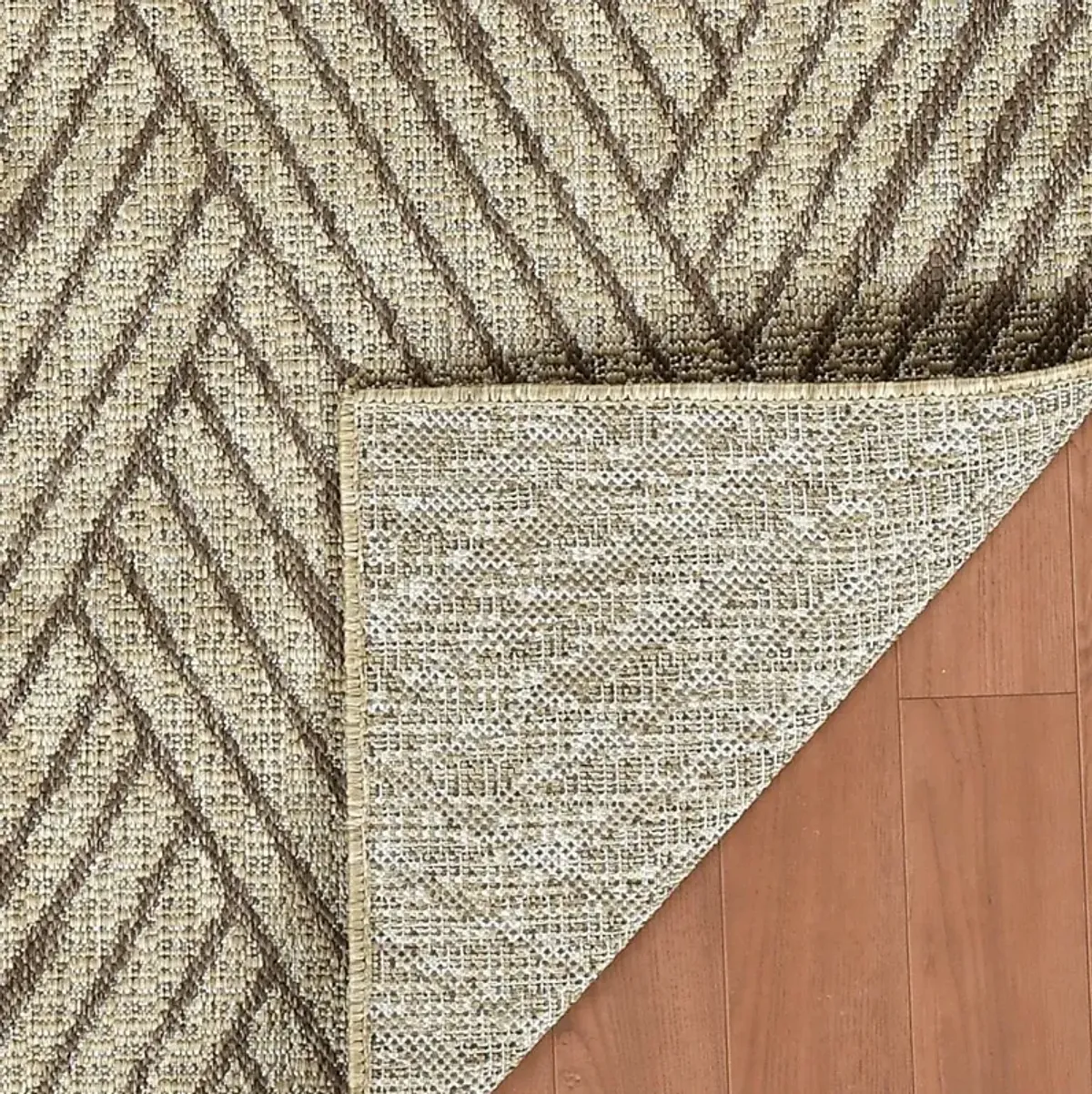 Gamuz Beige 5'3 x 8' Indoor/Outdoor Rug