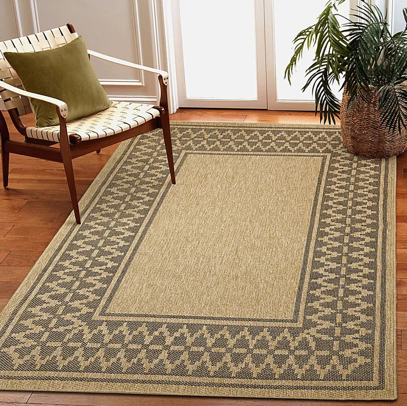 Coosaw Natural 5'3 x 7'3 Indoor/Outdoor Rug