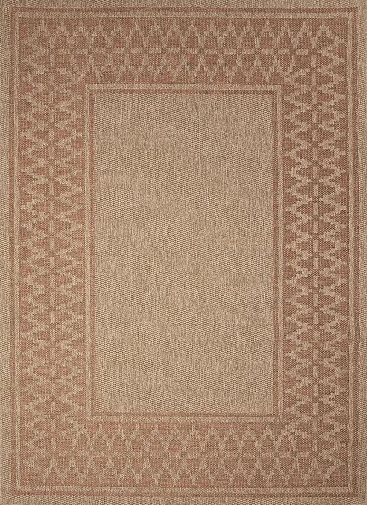 Coosaw Terracotta 5'3 x 7'3 Indoor/Outdoor Rug