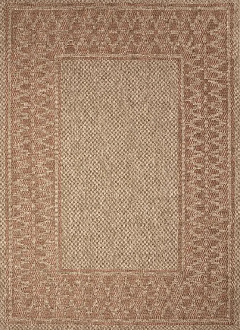 Coosaw Terracotta 5'3 x 7'3 Indoor/Outdoor Rug