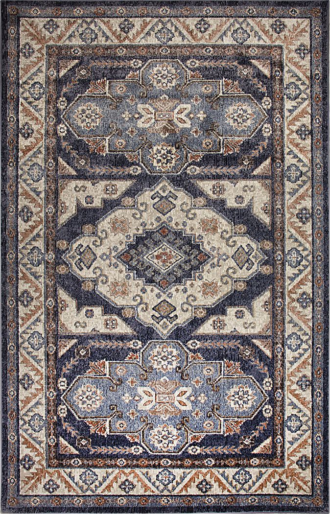 Devdan Blue 5'3 x 7'6 Rug