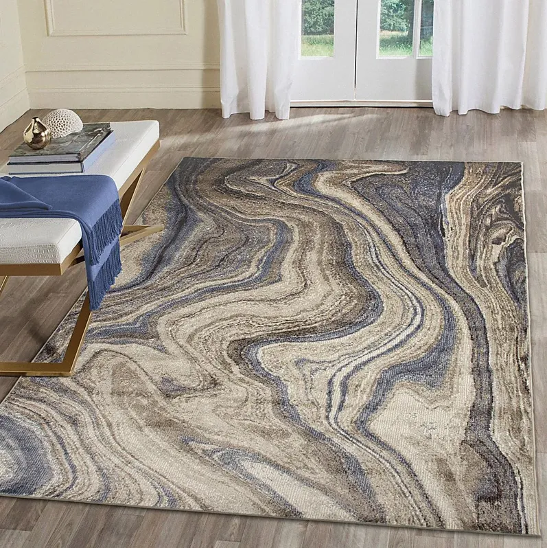 Jandar Blue 5'3 x 7'6 Rug