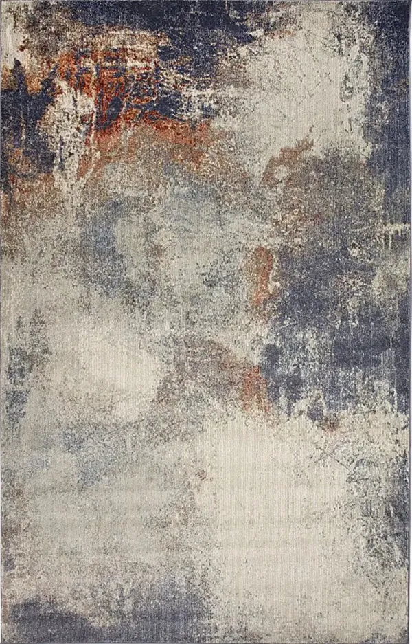 Elmoira Blue 5'3 x 7'6 Rug