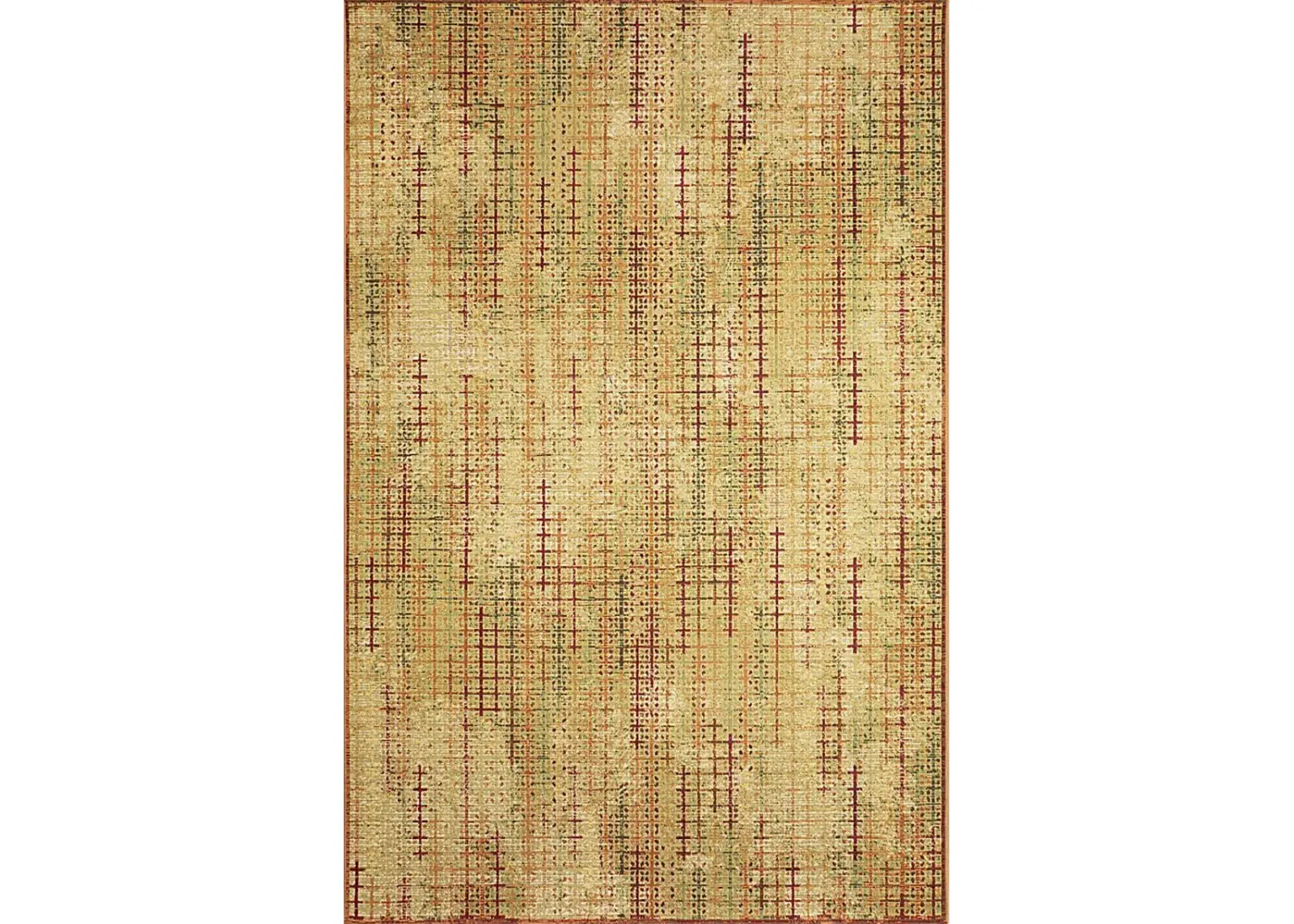 Greeta Gold 4'10 x 7'6 Indoor/Outdoor Rug