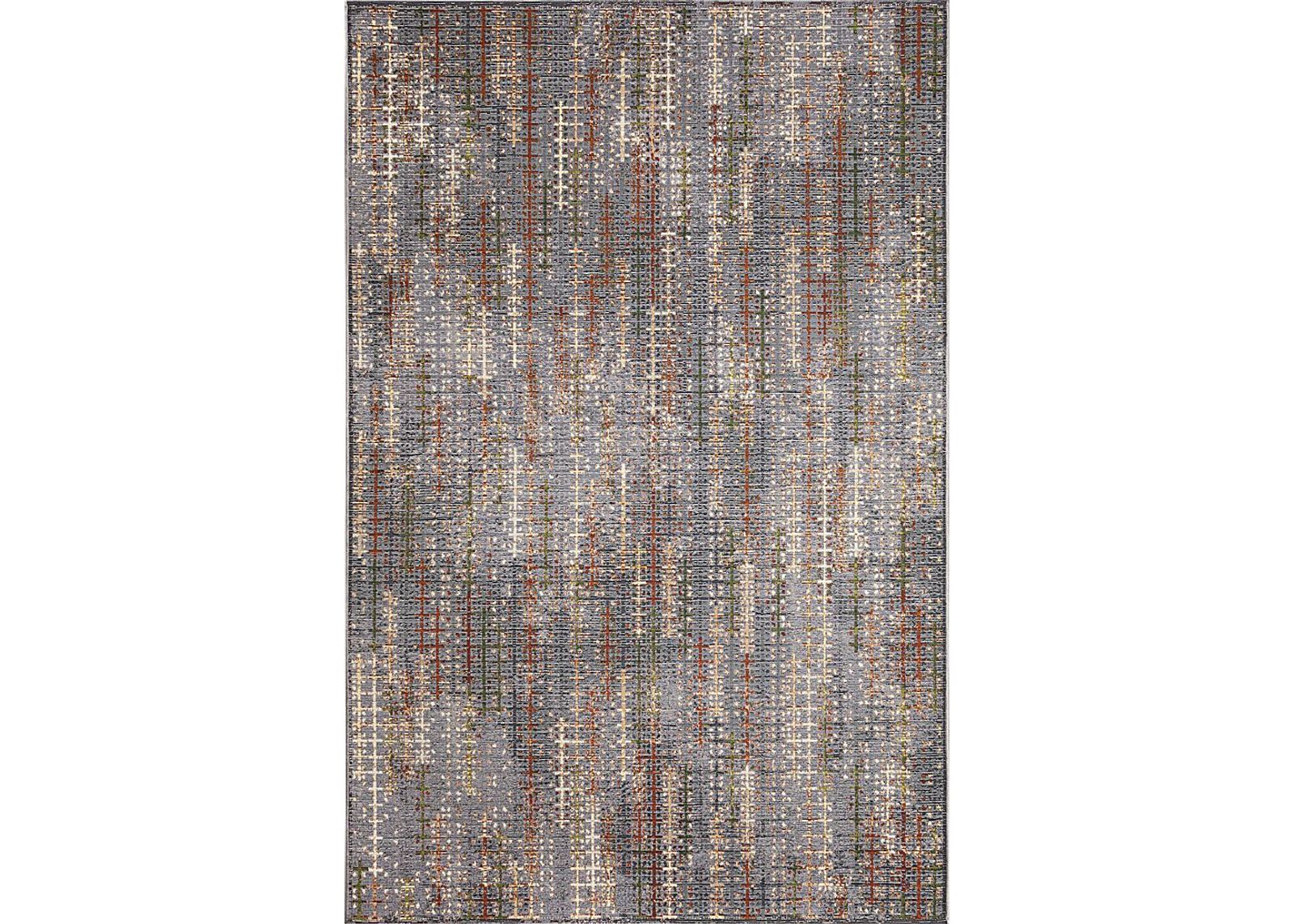 Greeta Charcoal 4'10 x 7'6 Indoor/Outdoor Rug