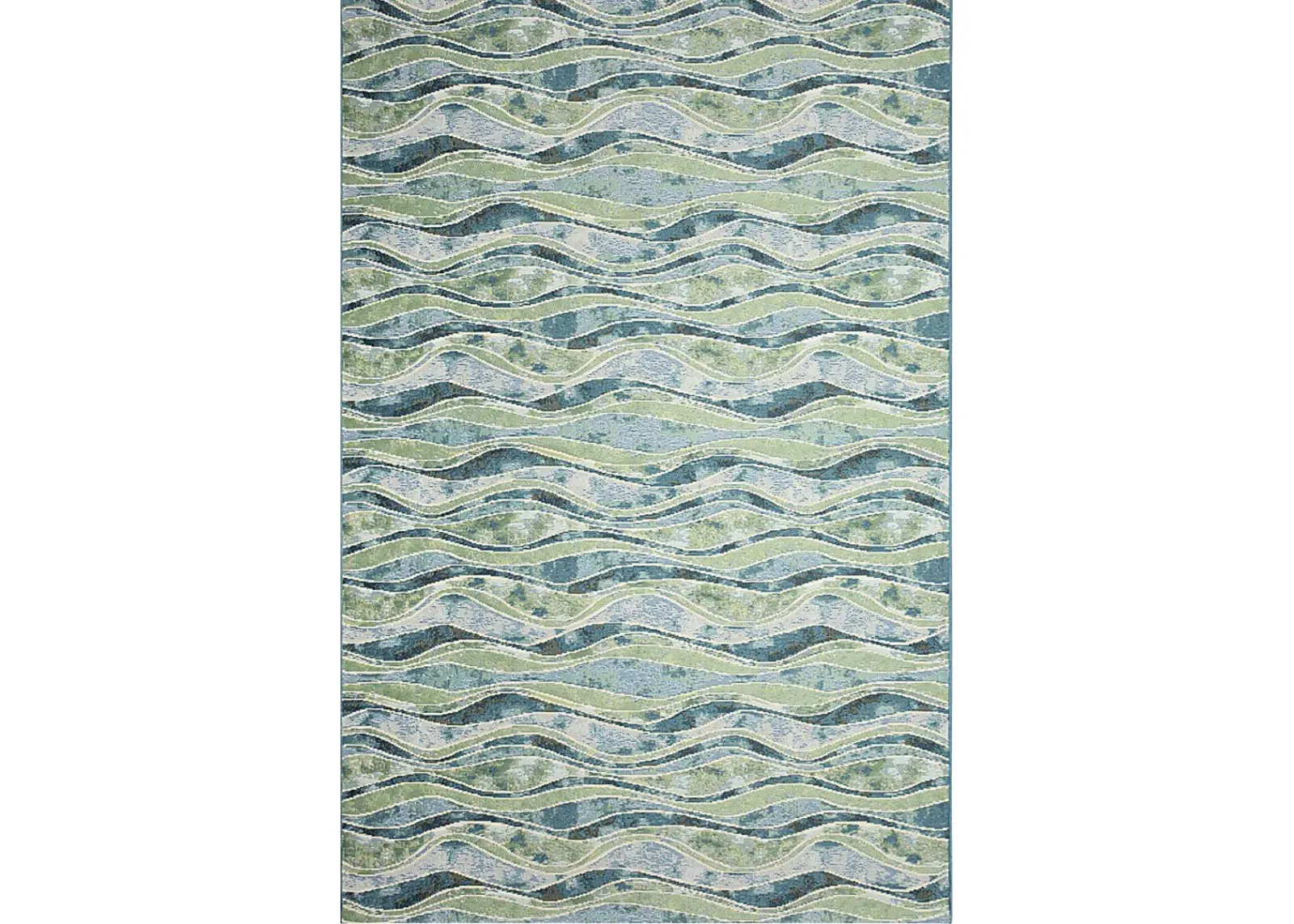 Wimasa Blue 4'10 x 7'6 Indoor/Outdoor Rug