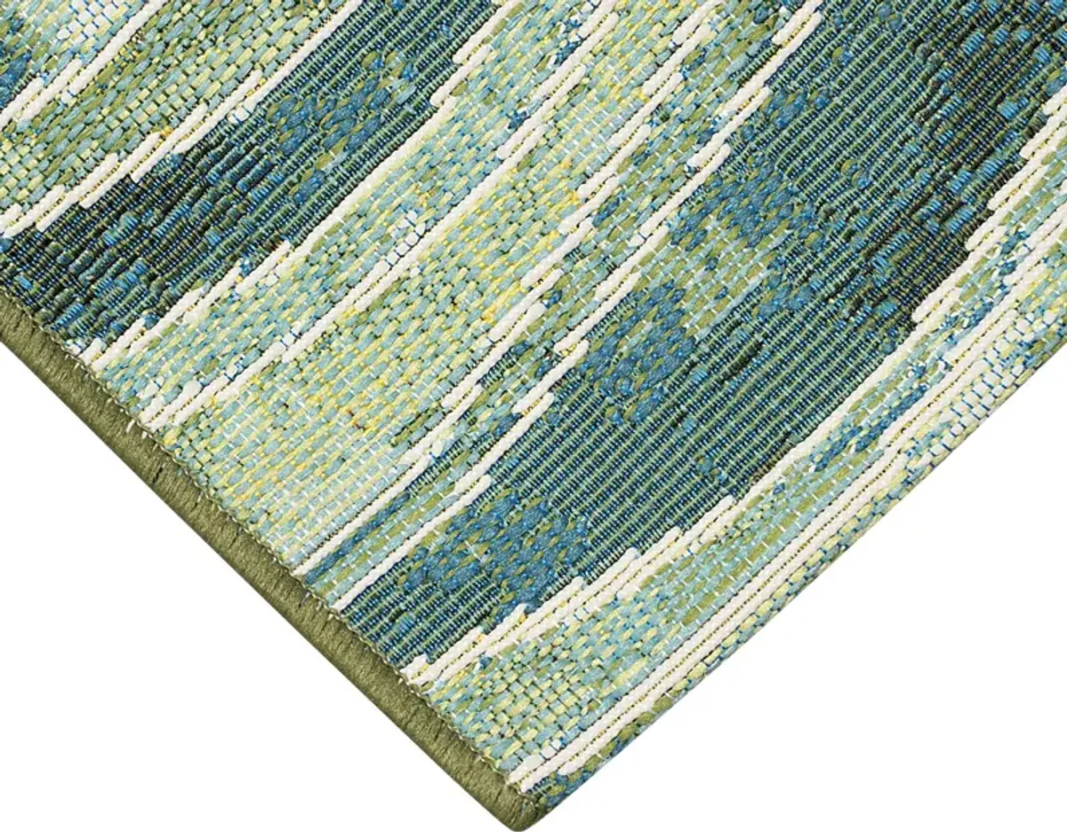 Wimasa Green 4'10 x 7'6 Indoor/Outdoor Rug