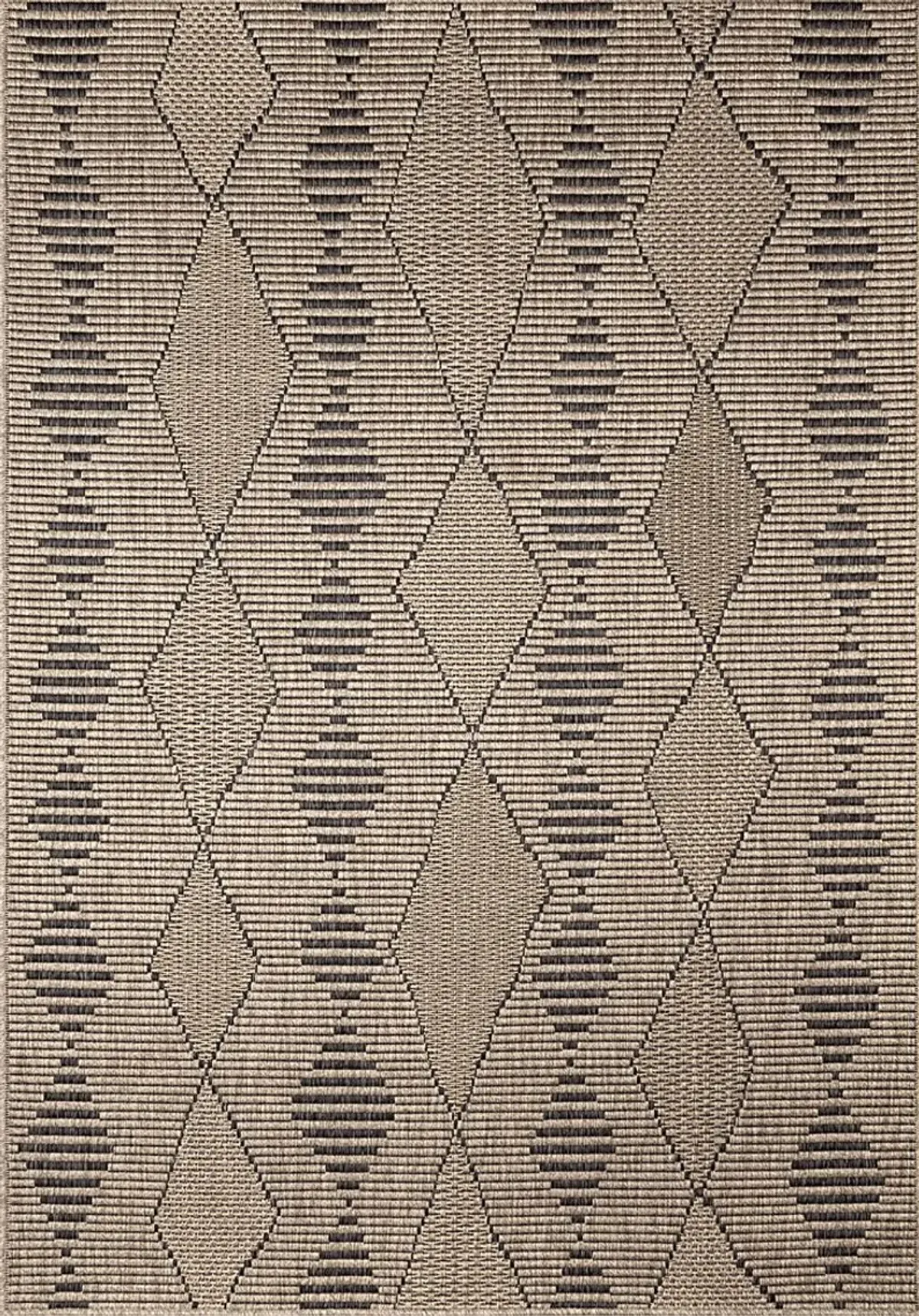 Kinacol Taupe 5'3 x 7'3 Indoor/Outdoor Rug