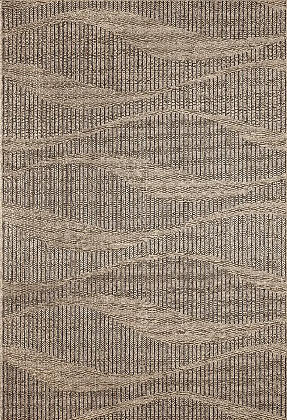 Beykos Taupe 5'3 x 7'3 Indoor/Outdoor Rug