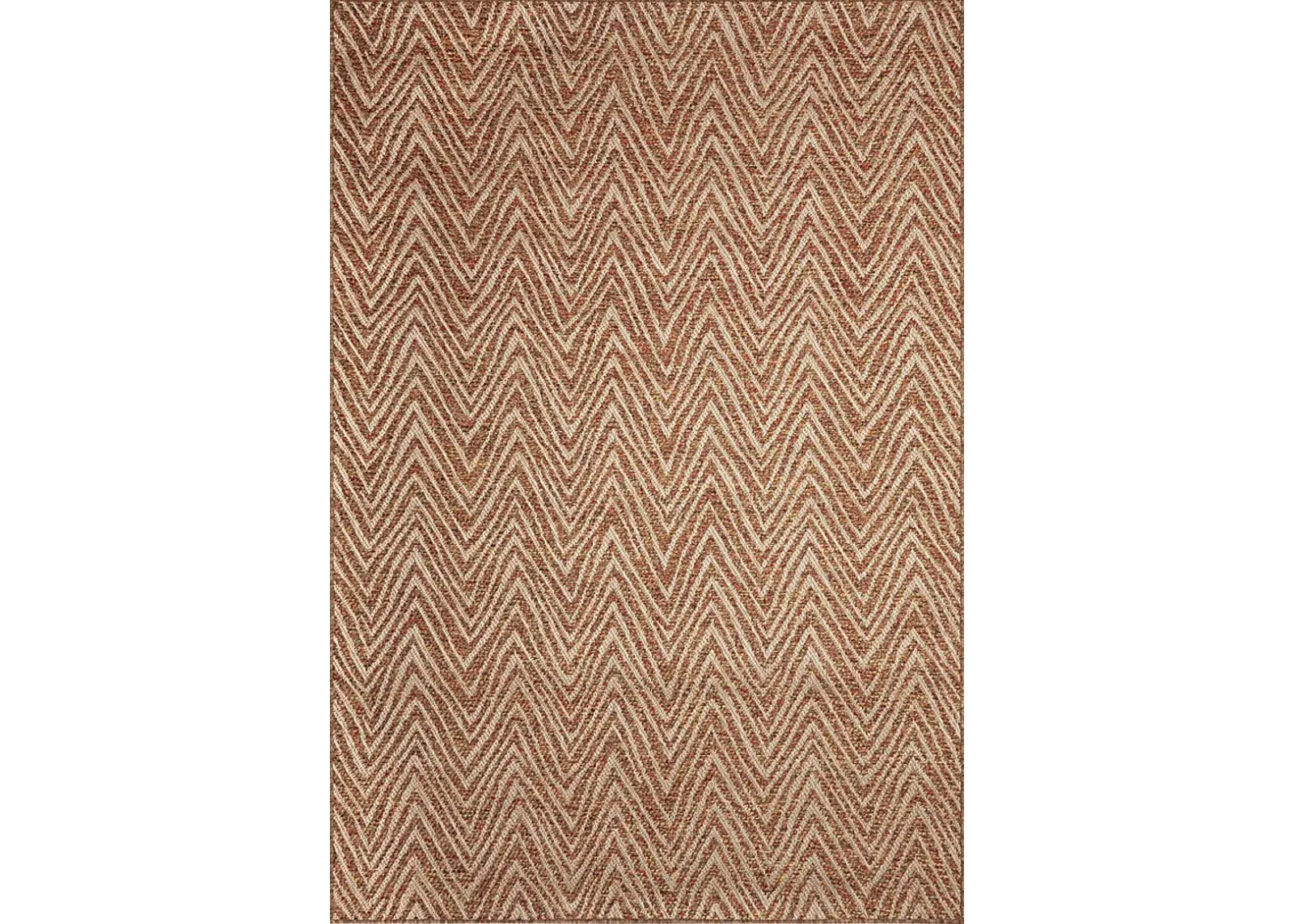 Othadan Rust 5'3 x 7'3 Indoor/Outdoor Rug