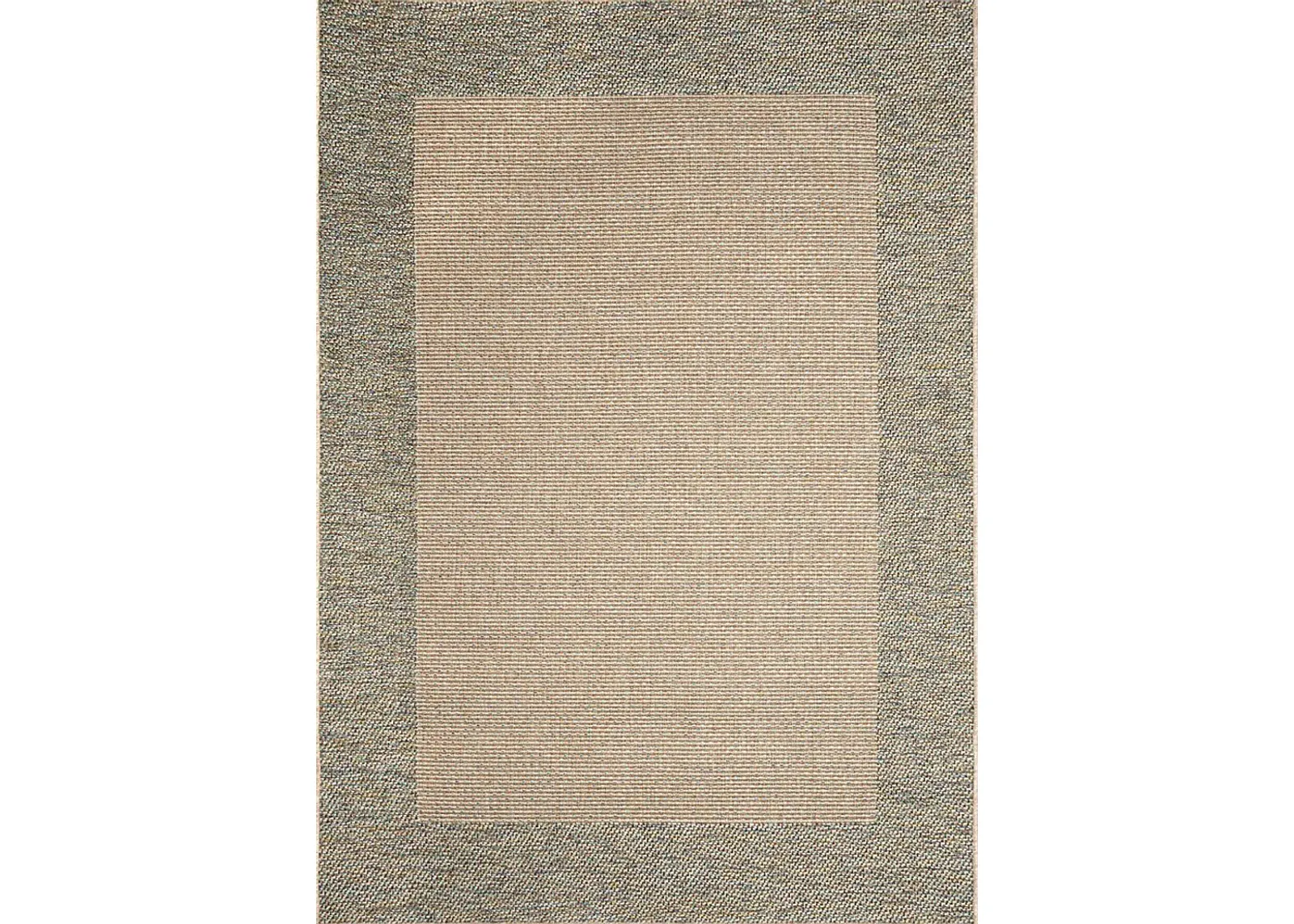 Qarray Blue 5'3 x 7'3 Indoor/Outdoor Rug