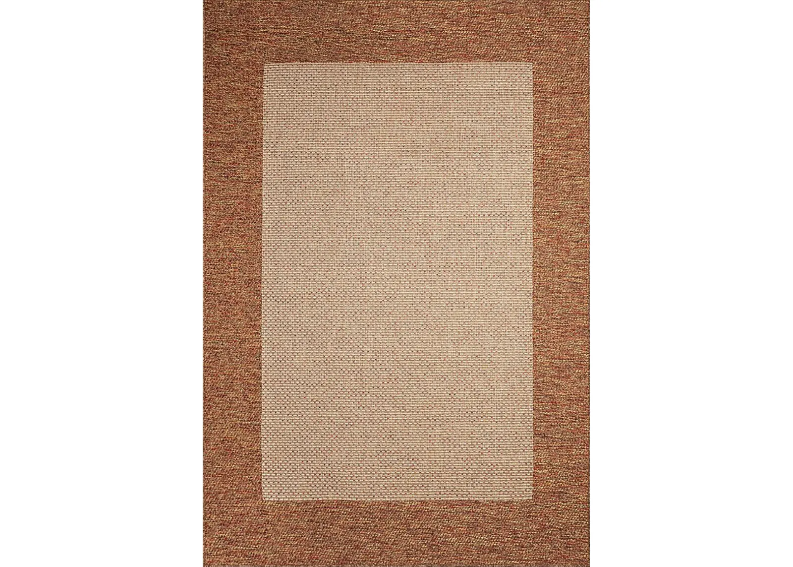 Qarray Rust 5'3 x 7'3 Indoor/Outdoor Rug