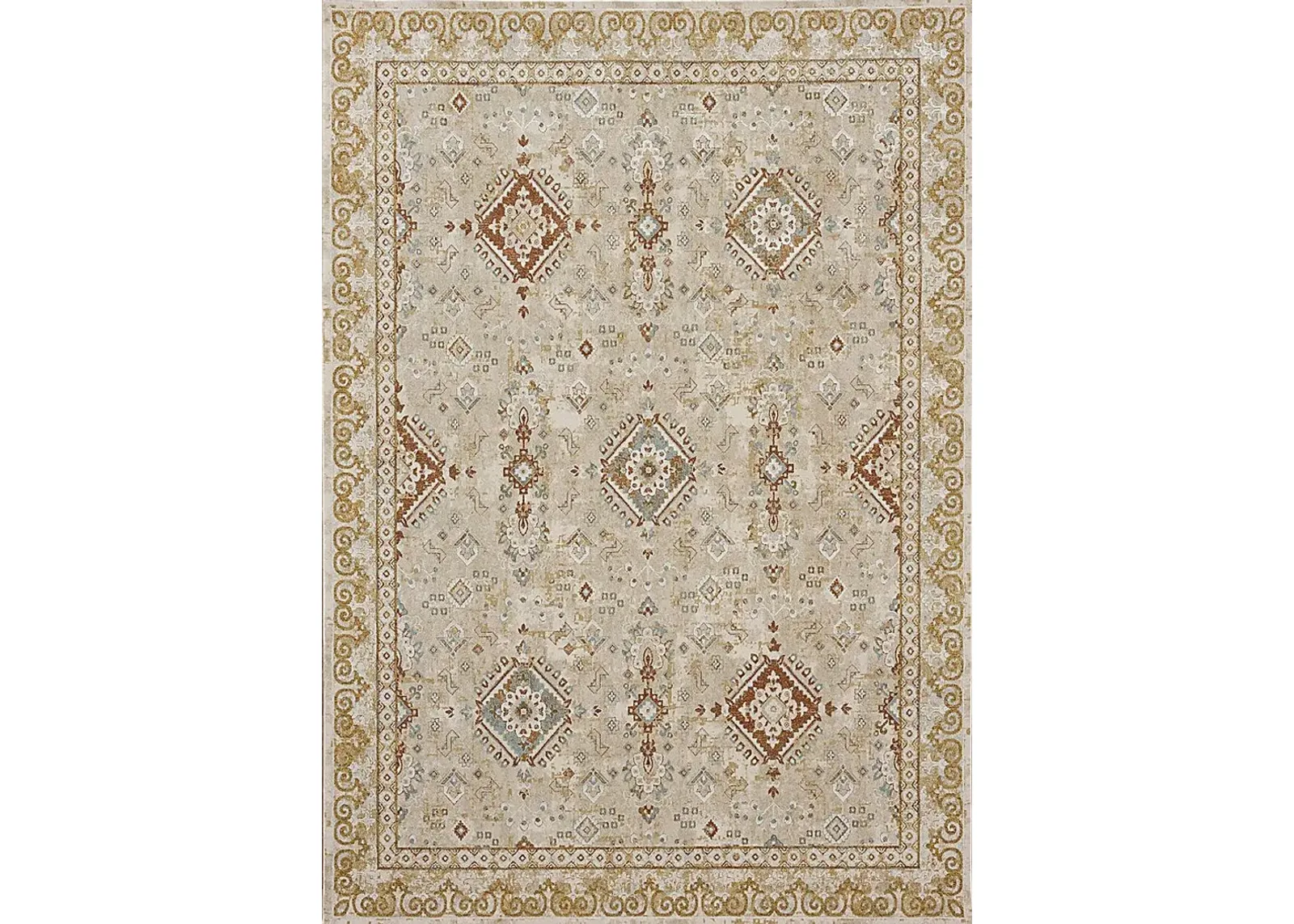 Leeworth Cream 5' x 7'6 Rug