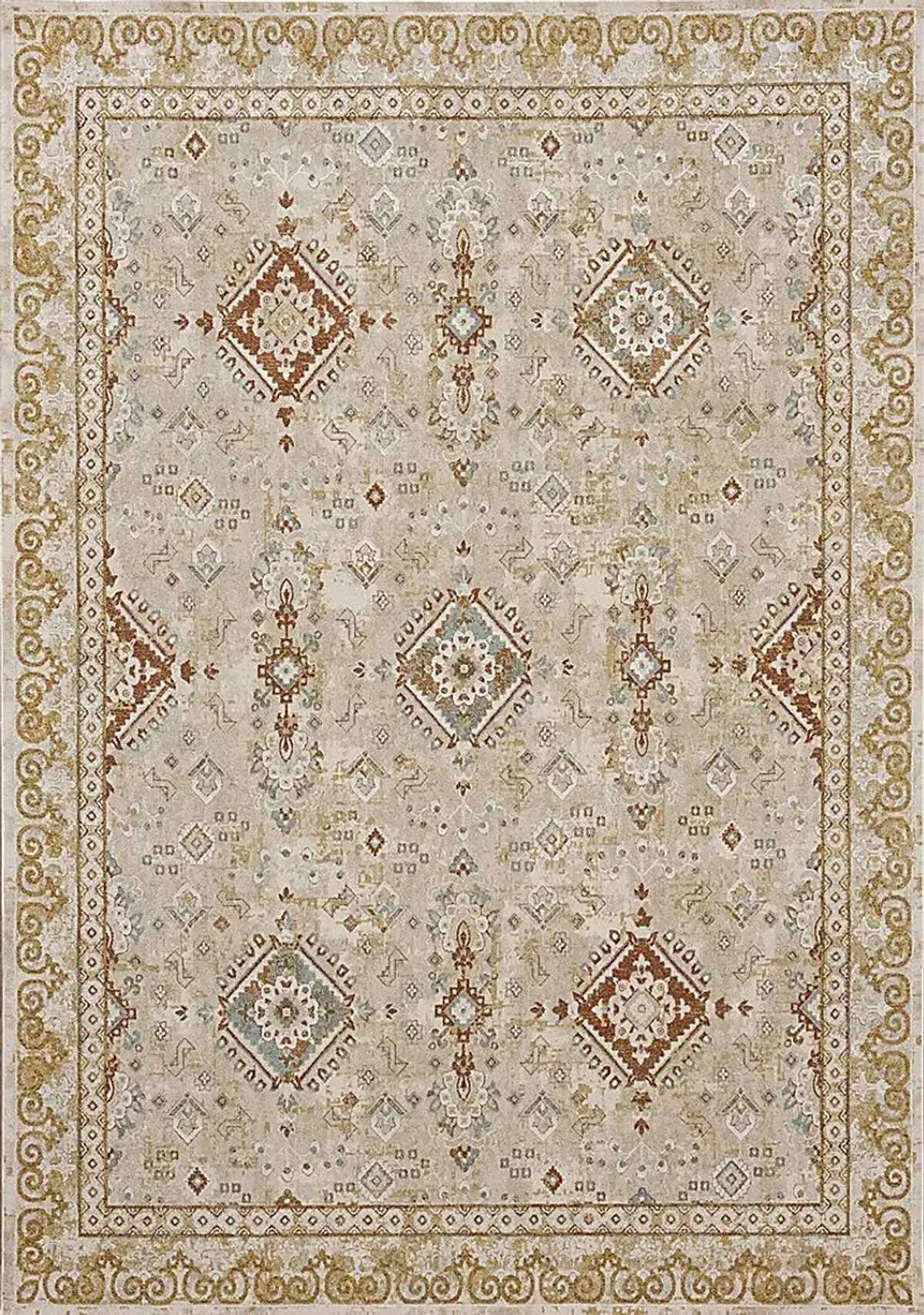 Leeworth Cream 5' x 7'6 Rug