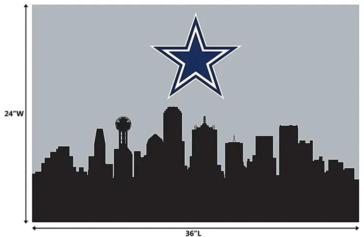 Dallas Cowboys 2' x 3' Machine Washable Rug
