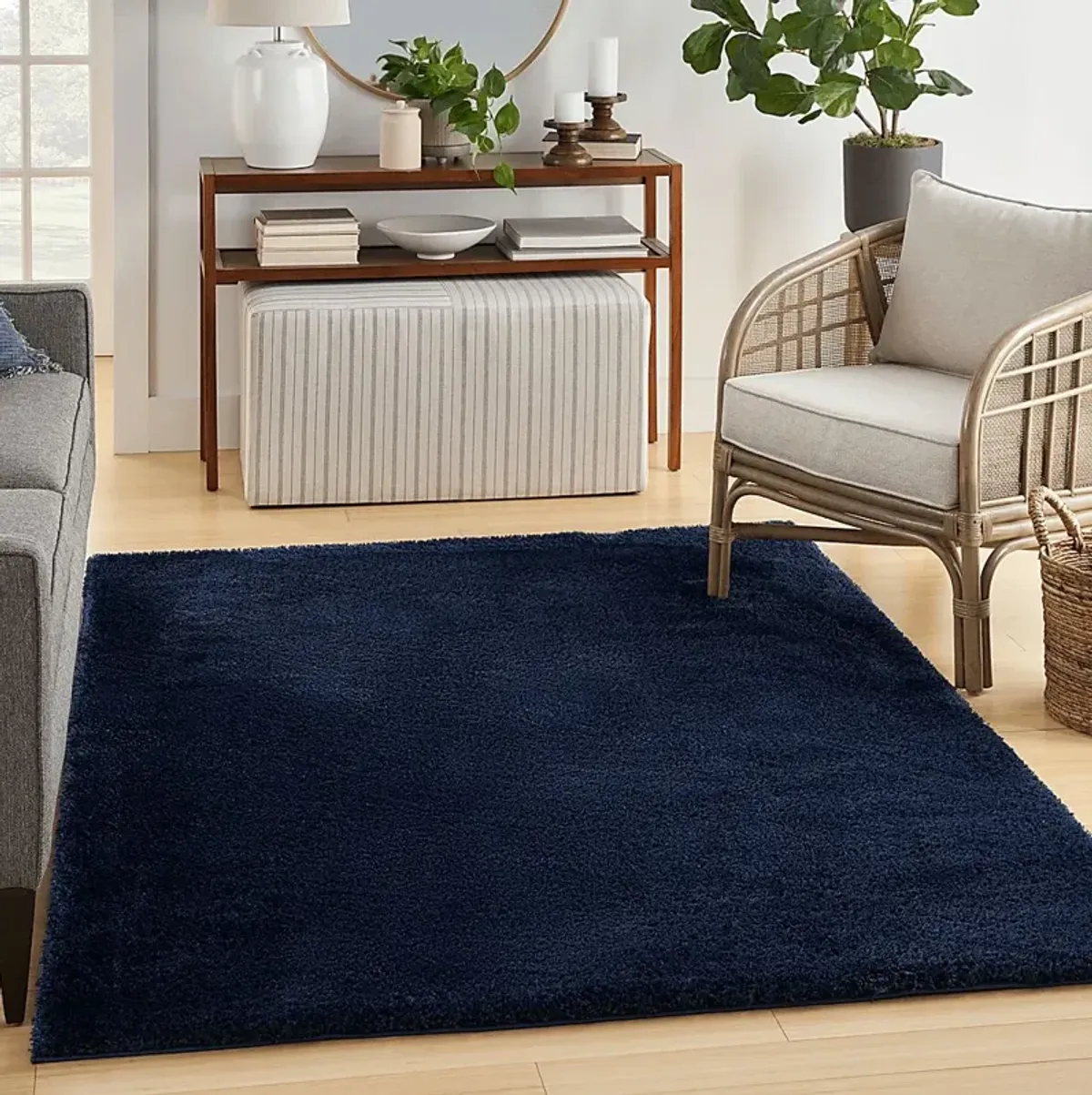 Lanstead Navy 5'3 x 7'3 Rug