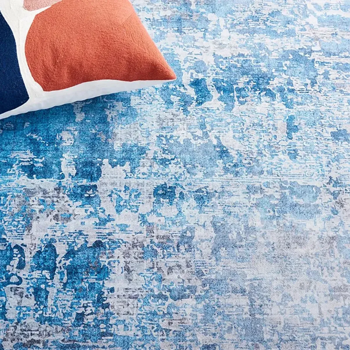 Gledaya Gray/Blue 5' x 8' Rug