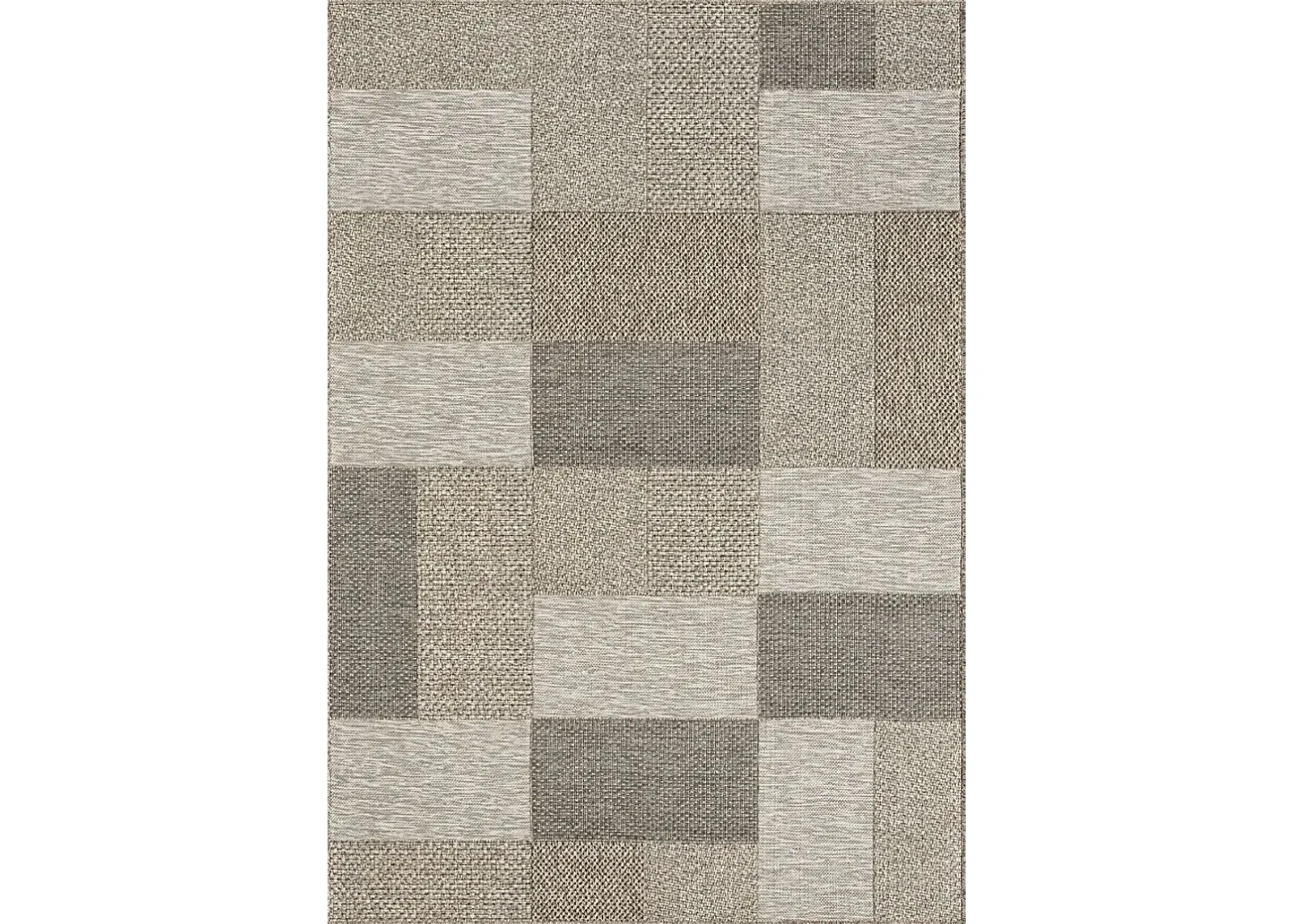 Ahedho Tan 5' x 7' Indoor/Outdoor Rug