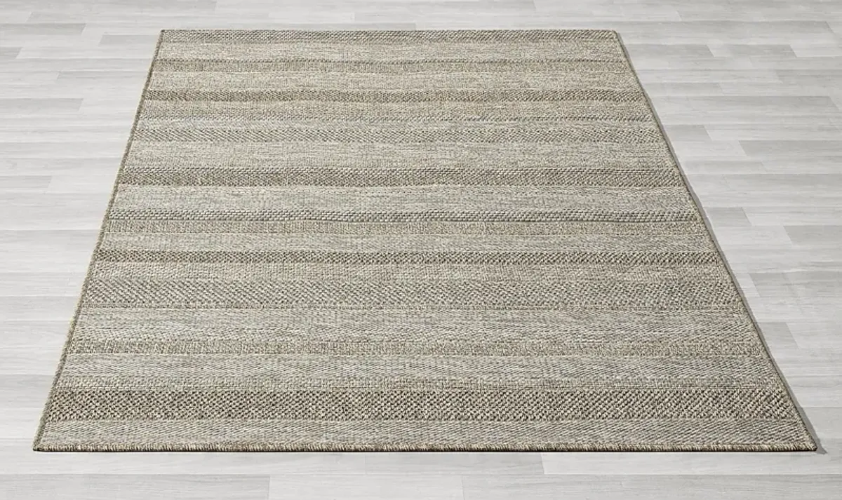 Berwa Tan 5' x 7' Indoor/Outdoor Rug