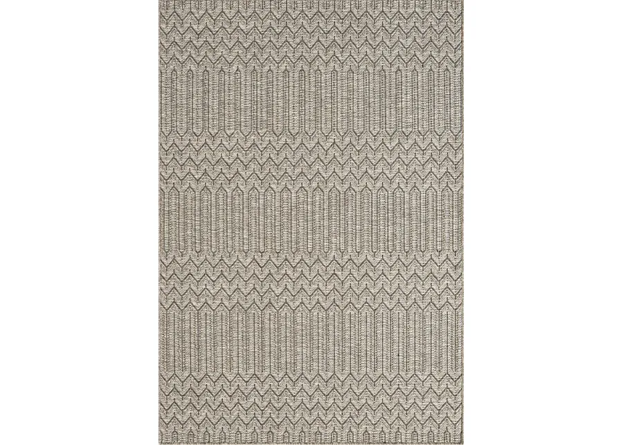 Eldoxo Tan 5' x 7' Indoor/Outdoor Rug