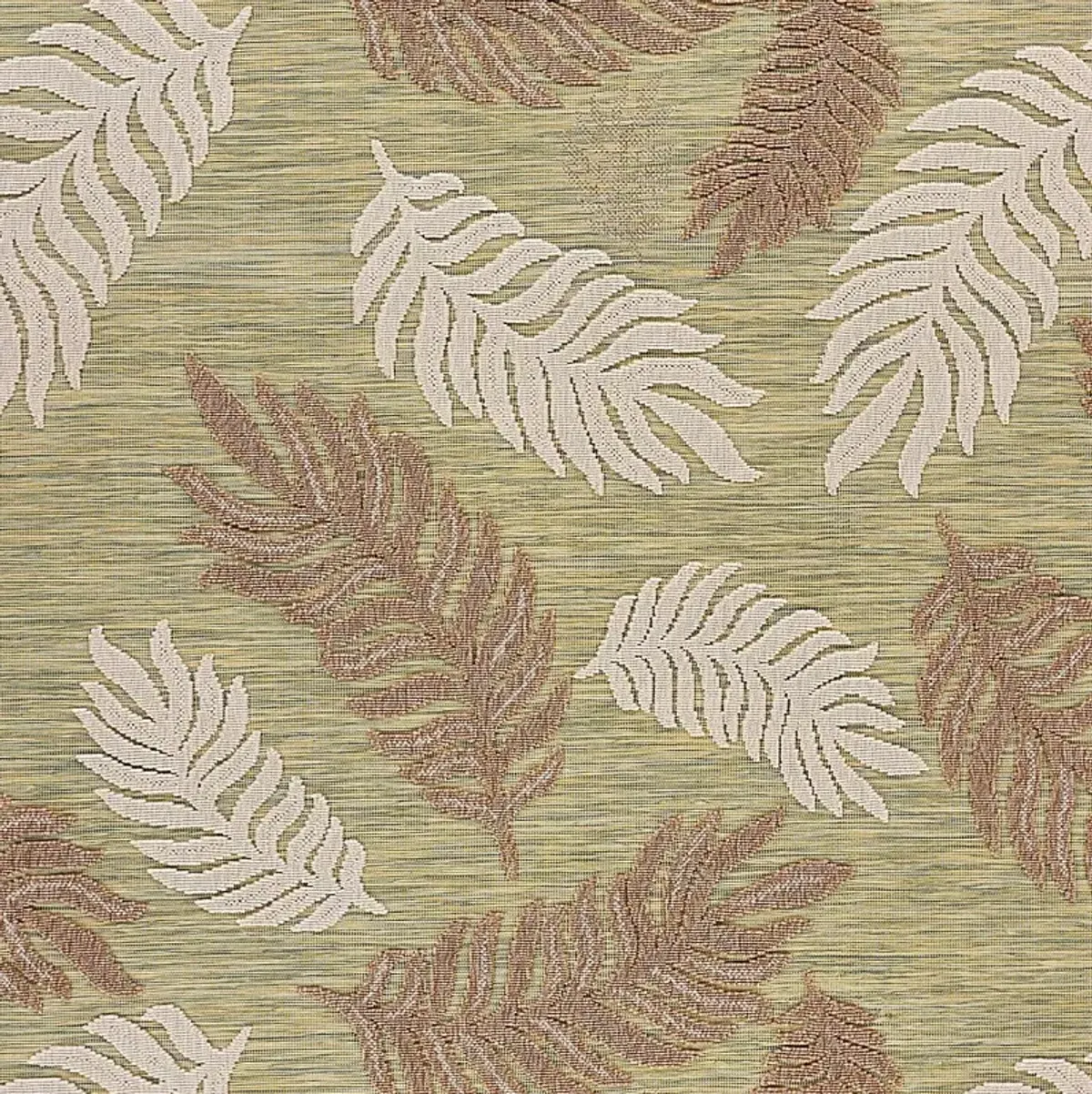 Abuhi Tan/Green 5' x 7' Indoor/Outdoor Rug