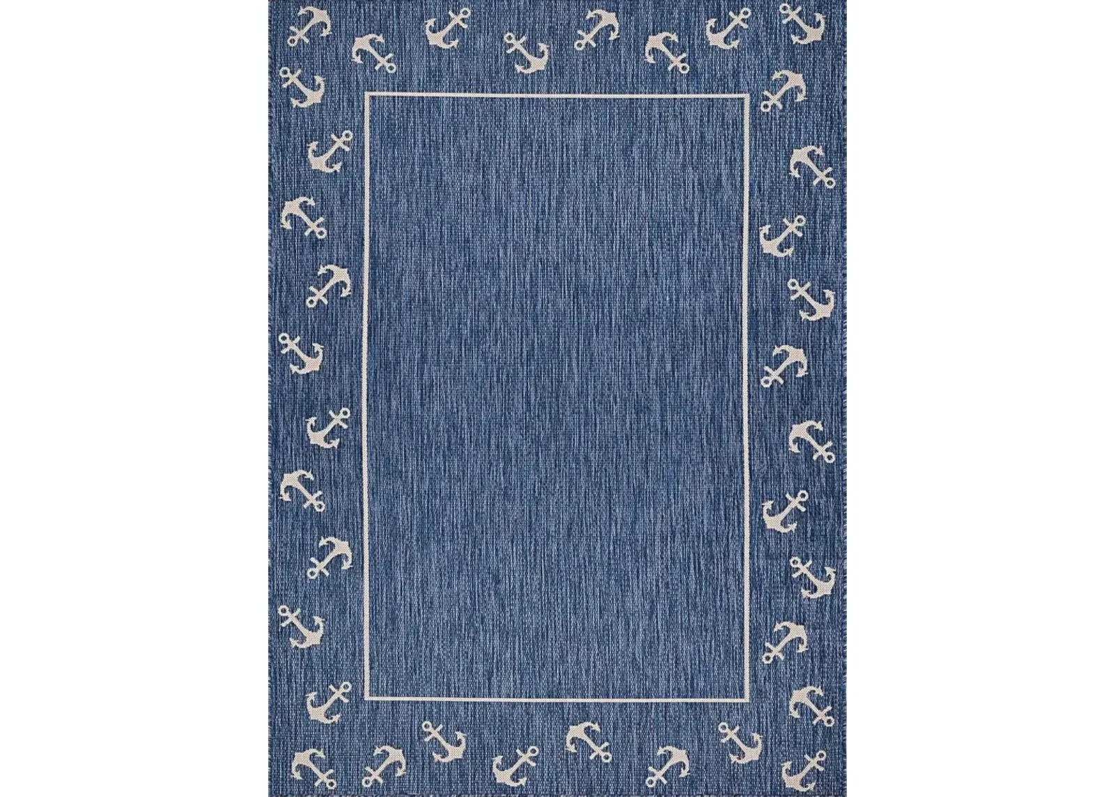 Oyufi Blue 5'3 x 7' Indoor/Outdoor Rug